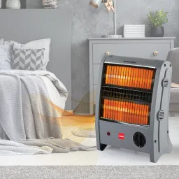 Superwarm 100 (800W) | 2 Heat Settings-400W/800 Watts | Neon Indicator | Grey | Quartz Room Heater-image-44