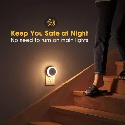XERGY Night Lamp Sensor Light for Bedroom Home, Smart Automatic ONOFF Dim LED Lights Smart Sensor Light image 5