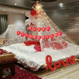 Anniversary Decoration items Decoration Red and White Balloons Party Decorations-image-79