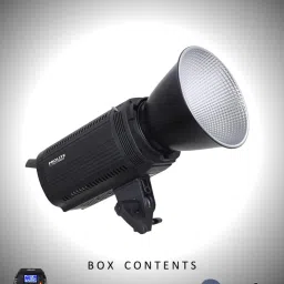 Prolite LiteMax Gold 350W Bi-Color COB LED Video Light, RGBWW Filters, Diffuser & Remote 35500 lx Camera LED Light image 4