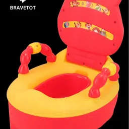 Bear-Shaped Potty Training Seat with Backrest,Arm Support & Removable Potty Bowl Potty Seat-image-99