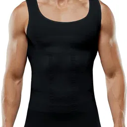 Premium Compression Tank Top Slimming Body Shaper Vest Tummy Control Undershirt Men Shapewear-image-73