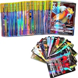 Pokemon Cards 50pcs Basic Gx Vstar Vmax cards playing cards for kids-13
