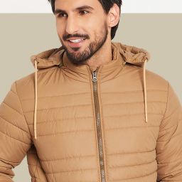 Men Solid Bomber Jacket-image-58
