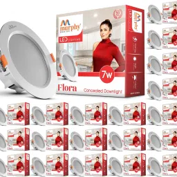 LED 7W FLORA Concealed box down light (Warm White , Pack of 20) Downlighter Ceiling Lamp-3