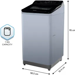 panasonic 7 kg Fully Automatic Top Load with In-built Heater Silver image 3