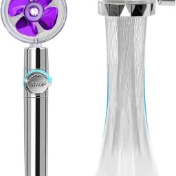 - 360 TURBO Fan ABS High Pressure Hand Shower for Bathroom Handheld-image-55