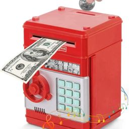 Piggy Bank for Kids Electronic ATM Money Bank with Password &Finger Sensor Lock Coin Bank-picture-11