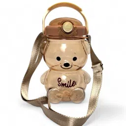 1000ml Teddy Bear Sipper Water Bottle, Straw Water Bottle for Kids 1000 ml Water Bottle-image-22