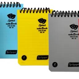 neelgagan No. 2 Five in One Spiral Notebook Regular Diary Pocket Size Ruled 160 Pages image 3