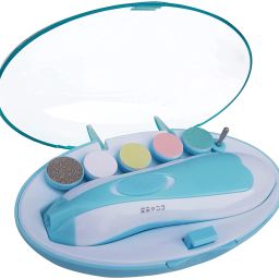 New Born Baby Electric Nail Trimmer With 6 Grinding Pad For Trim, Baby Grooming-image-29