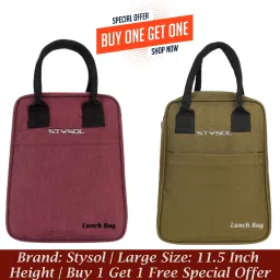 attractive stylish bags for men and women combo Waterproof Lunch Bag-image-12