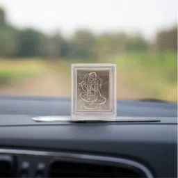 Spillbox Pure 999 SilverIdol|Pure Silver Idol for CarDashboard-RadhaKrishna(Big) Decorative Showpiece - 11 cm-22