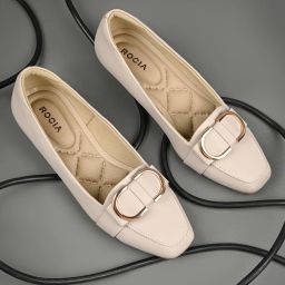 Rocia By Regal Grey Women Square Toe Buckled Work Wear Pumps Slip On For Women-5