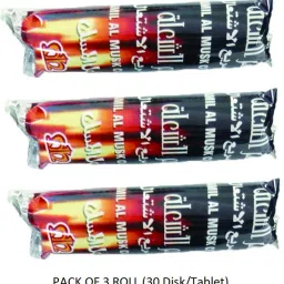 Charcoal Tablets for Burning Dhoop Frankincense Pack of 3 Roll 30 Tablet Hookah Charcoals-57