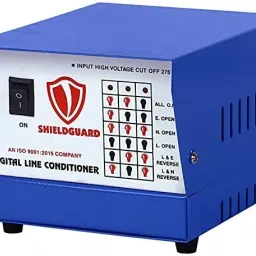 shieldguard Voltage Stabilizer for Computer (Range 160 - 290 Volt) 100% Copper with 1+2 Years Warranty (Blue,White) Voltage Stabilizer image 2