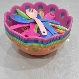 STAR ONE BOWL & SPOON CUTLERY SET Plastic Cutlery Set-picture-1