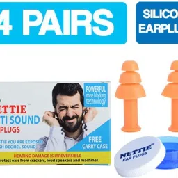 Anti Sound Earplugs 4 Pairs Silicone Earplug - VALUE PACK Ear Plug-image-81