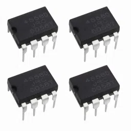 Combo of 4, IC 4558 Dual Audio Op Amp Electronic Components Electronic Hobby Kit-8