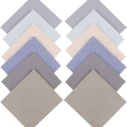Solo Men's Cotton Handkerchiefs (Multi-color) Pack of 12 ["Multicolor"] Handkerchief-image-17