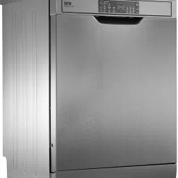 ifb Neptune VX1 Plus, Inox Grey, In Built Heater with Hygienic Steam Drying Built-in 15 Place Settings Dishwasher image 3