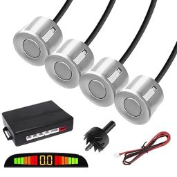 PKA0134 White Car Reverse Parking Sensor with LED Display 4 Sensor PKNA134 Parking Sensor-image-4