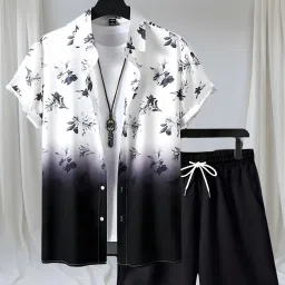 Men Night Suit Set Black Printed-picture-12