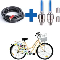 Cycle Smart Number Lock And Tyre Light For Ladybird Rhea (Combo) Combo-27