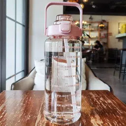 TRANSPARENT 2000 ml Water Bottle (Set of 1, Pink) 2000 ml Bottle-picture-20
