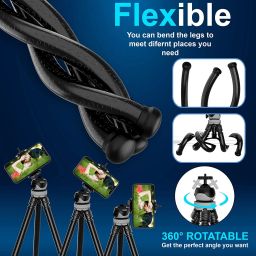 CASON Gorilla Tripod For Mobile With Phone Holder / Gorilla Tripod With Remote Tripod image 2