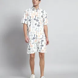 Men Night Suit Set Multicolor Self Design-image-59