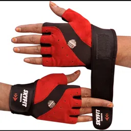 jai shri Black Metal Gym Sports Gloves_ Skating Gloves-picture-44