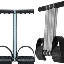 Single & Triple Spring Tummy Trimmer Combo High-Resistance Abdominal Workout Ab Exerciser-image-2