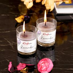 ecraftindia Glass - Lavender Candle-picture-26