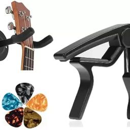 Guitar WALL Stand and Capo Combo, Clutch Guitar Capo-image-6