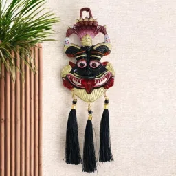 Nazar Battu Naag Ganesha Suraksha Kawach Evil Eye/Kirti Mukh Decorative Showpiece - 15 cm-image-41