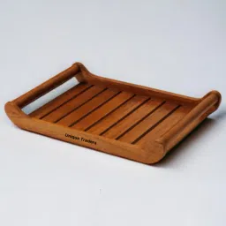Teak Wood Rectangular Serving Tray For Home, Kitchen, Restaurant, Dining Table Tray-image-89