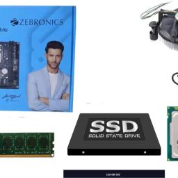 JAINX H61-i3-4GB-PFAN-128GB-SSD-COMBO LGA 1155Socket ATX Intel H61 Express Chipset DDR3 Motherboard for Desktop-46