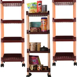 Plastic Kitchen Trolley-16