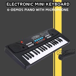 (Piano Keyboard) Toy with 37 Key, Recording and Mic, Adapter for DC Power E378 (Piano Keyboard) Toy with 37 Key, Recording and Mic, Adapter for DC Power E378 Analog Portable Keyboard-image-9
