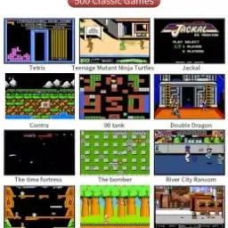 Asotai G5 500 In 1 Colorful Handheld Mini Retro Game Box Also Connect With TV Option 2 GB with 500 image 4