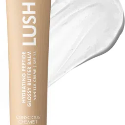 Peptide Lip Balm - Lush Lips with SPF15 |For Dry & Chapped Lips | For Dark Lips. Vanilla Creme-18