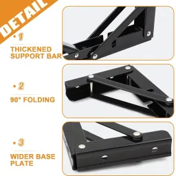 nsusu Folding Shelf Brackets 20 Shelf Bracket image 4