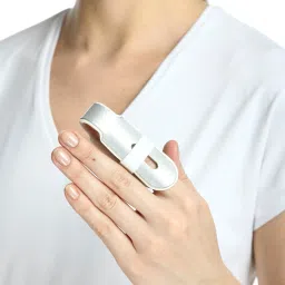 orthx Finger Support finger bone support splint(WHITE)Finger Support SplintsFINGER COT Splints image 2