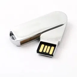 Harry Metal Swivel Design 360° Rotating Body with Key Loop 4 GB Pen Drive Compatible with Audio Player, Desktop Computer, Laptop USB 2.0 Metal Case-16