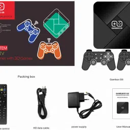 PTCMart Gamebox Hd 4K G5 Video Console Retro Games With Tv Android Wireless Controller 64 GB with CPS FC GB GBA GBC MD SFC N64 PS1 ATARI, 30,000+ built-in games-26