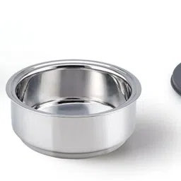 borosil Carry Fresh Lunchbox, 2pc Set (280ml x 1 + 180ml x 1) Vertical Tiffin for Office 2 Containers Lunch Box image 5