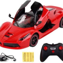 GR Rc Ferrari Style Rechargeable Car 1:16 With Opening Doors  (Red)-image-52