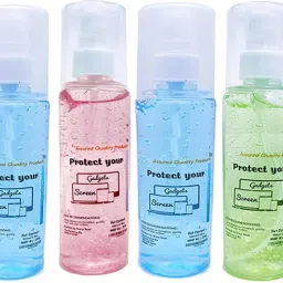 Red Champion Liquid Solution with Cloth to Clean MobileLaptop Screen cleaner Pack of 5 Combo Set-13