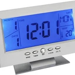 Digital Blue Clock-28